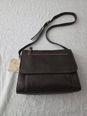Vintage RELIC by Fossil Cognac Brown Crossbody Bag Shoulder Bag